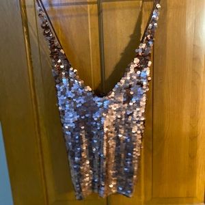 Sequin tank-top